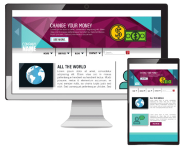  ホームページ制作の画面イメージ